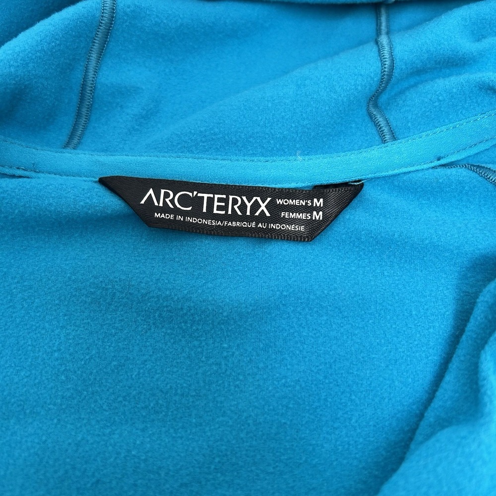 Arc'Teryx Women's Adahy Hoody Jacket Turquoise Blue Polyester Blend Size Medium - Picture 5 of 7